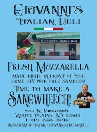 a flyer for giovanni's italian deli
