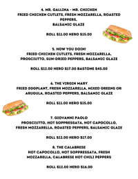 a black background with two sandwiches on it
